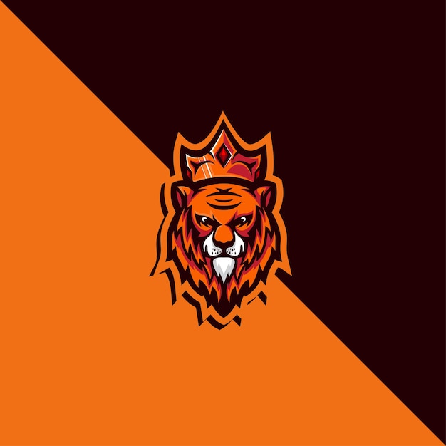 Detailed lion mascot logo