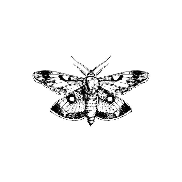翼のパターンが描かれたモットの詳細なイラスト ベクトルイラストデザイン
