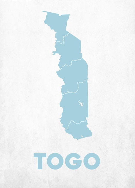 Detailed Togo Map