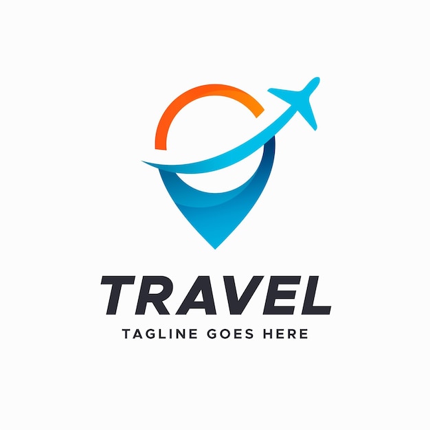 Detailed travel logo template