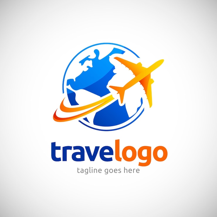 Vector detailed travel logo