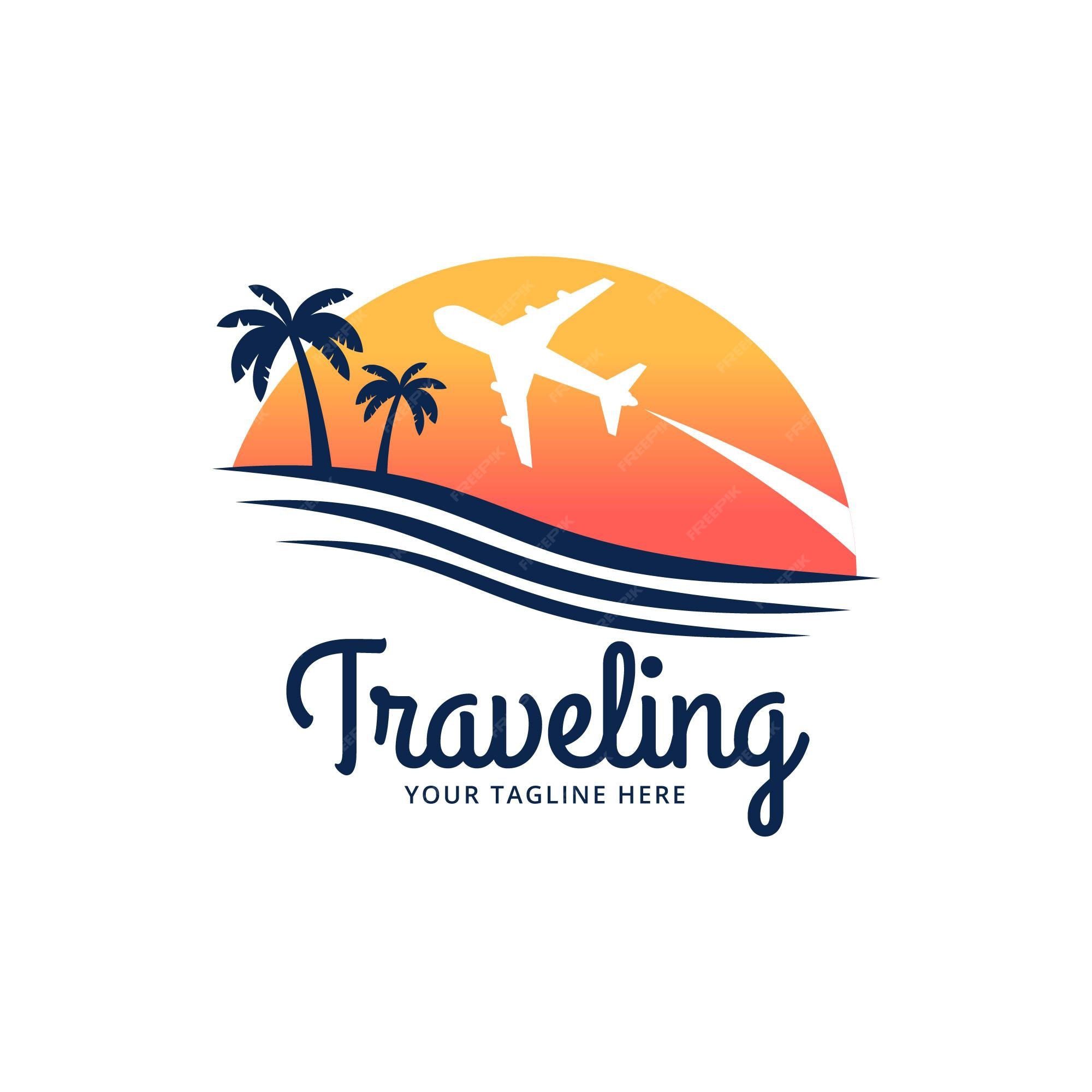 Premium Vector | Detailed travel logo