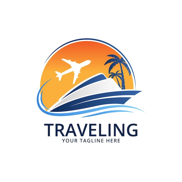 Detailed travel logo