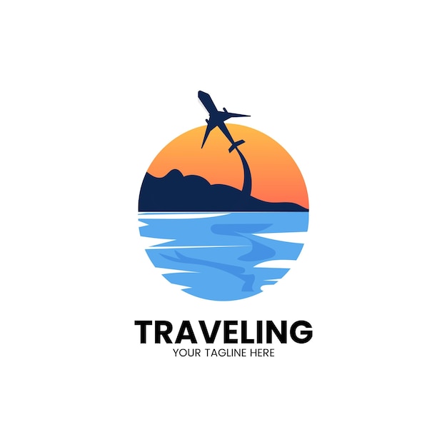 Premium Vector | Detailed travel logo