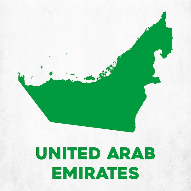 Premium Vector Detailed United Arab Emirates Map