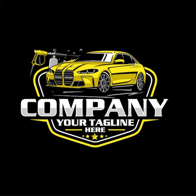 Detailing car logo and car wash logo