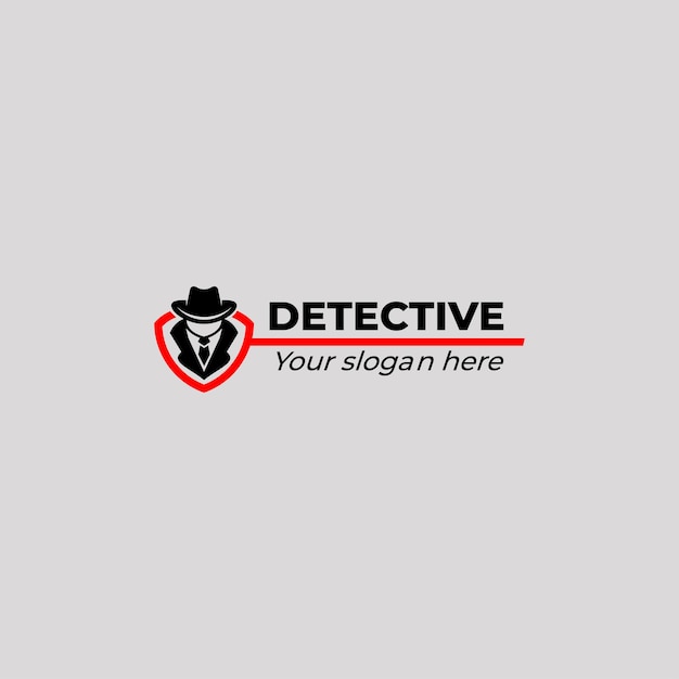 Detective modern logo sjabloon