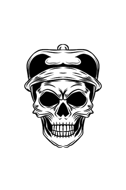 Detective Skull vectorillustratie