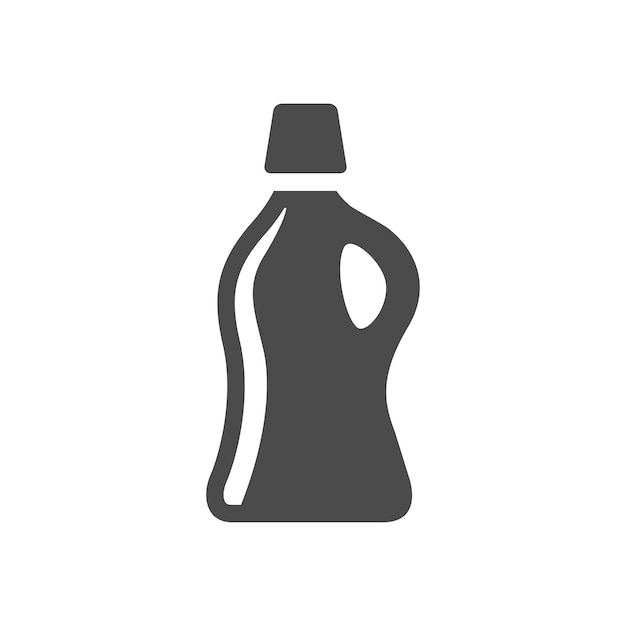 Detergent bottle icon icon in black and white