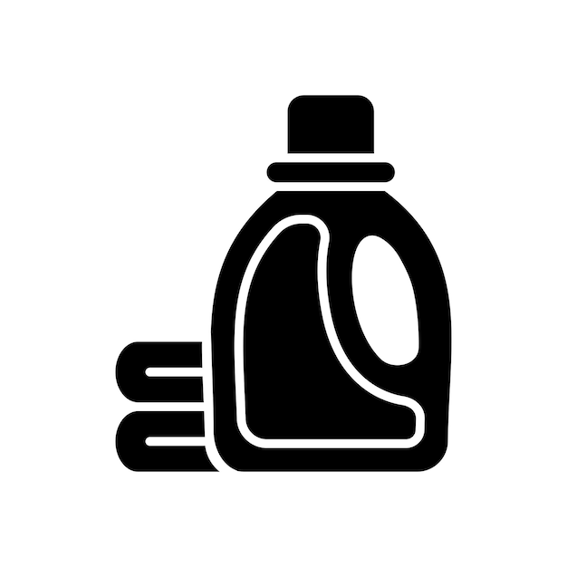 白い背景の洗剤アイコン ベクトル デザイン テンプレート