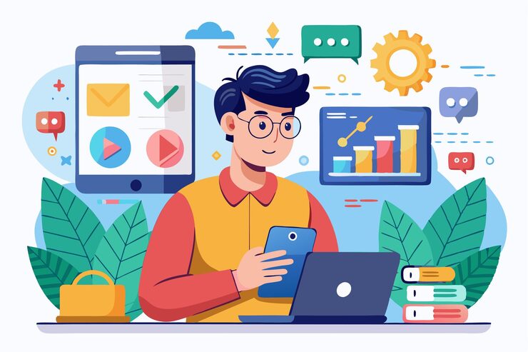 Vector 개발자는 차트와 그래픽을 분석하는 동안 모바일 애플리케이션을 코딩하는 데 초점을 맞추고 모바일 애플리케이션을 가진 프론트 엔드 개발자입니다.