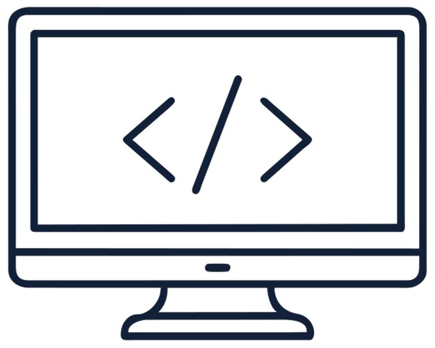 Premium Vector | A developer programming icon
