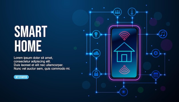 Sviluppo smart home e sistema iot setup e configurazione scenari di lavoro internet