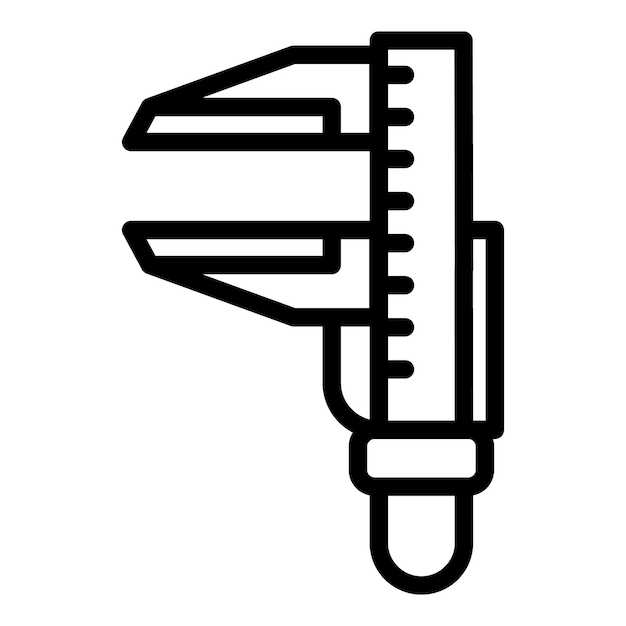 Icona di calibro del dispositivo icona vettoriale di calibre del dispositivo per il web design isolata su sfondo bianco