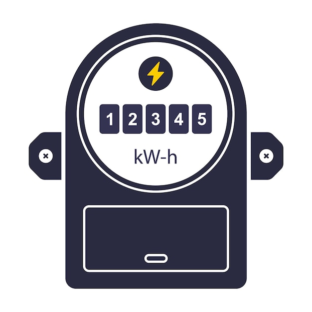 ベクトル 電力消費量を測定するためのデバイスアイコン