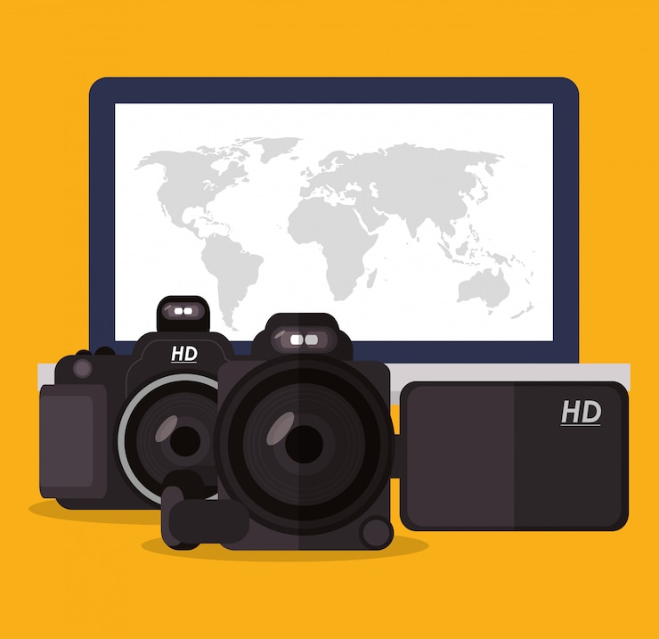 Vector device and icons design 