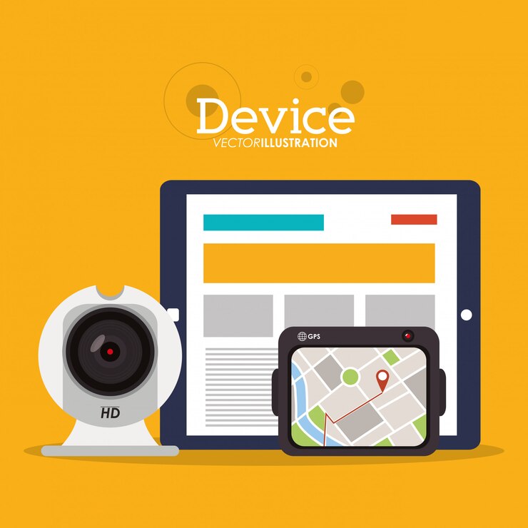 Vector device and icons design 