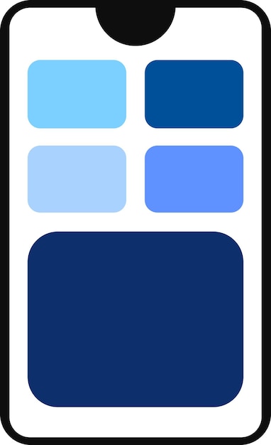 Vettore icone dello schermo del dispositivo tecnologia grafica web colorata