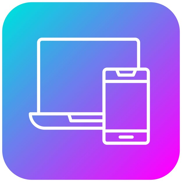 Device vector icon Kan worden gebruikt voor Mobile UI UX iconset