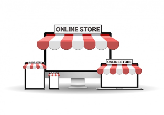 Devices with online store