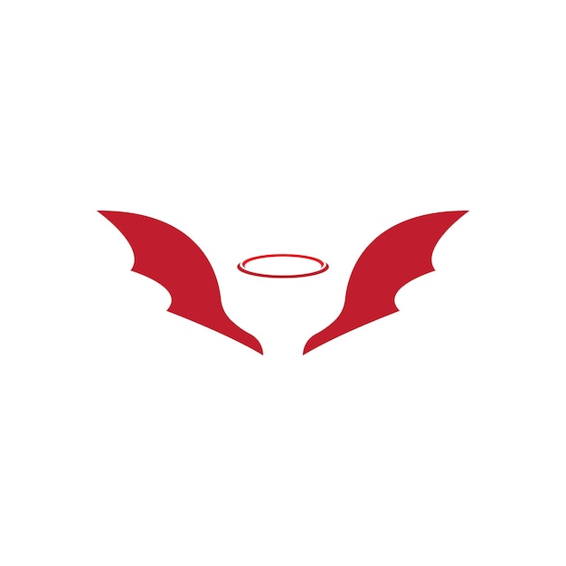 Devil angel logo vector