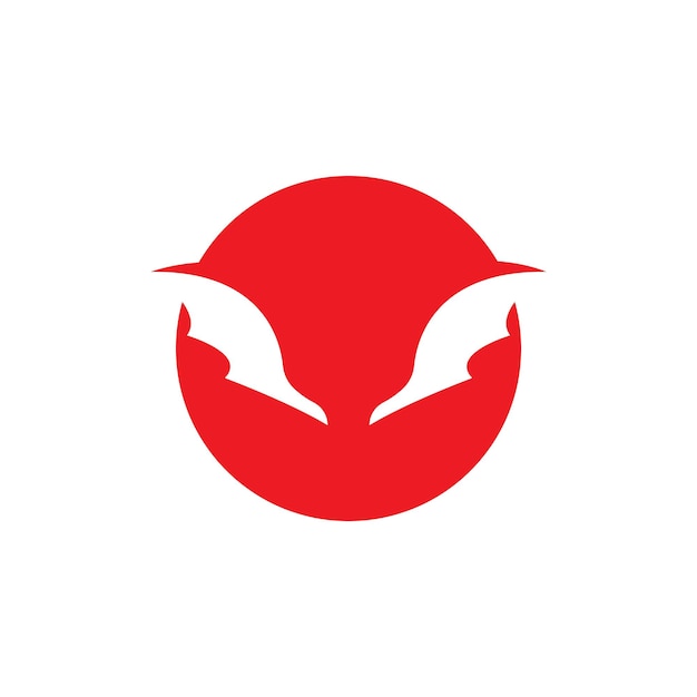 Devil angel logo vector