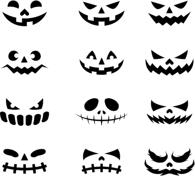 Devil face icons