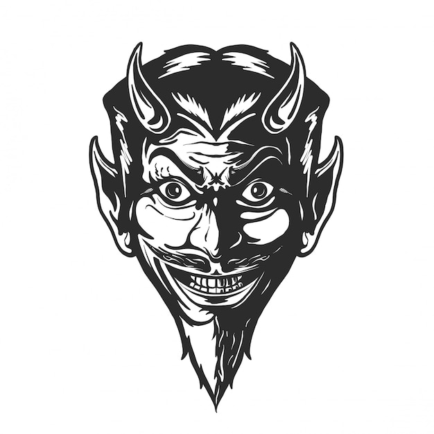 Devil head illustration