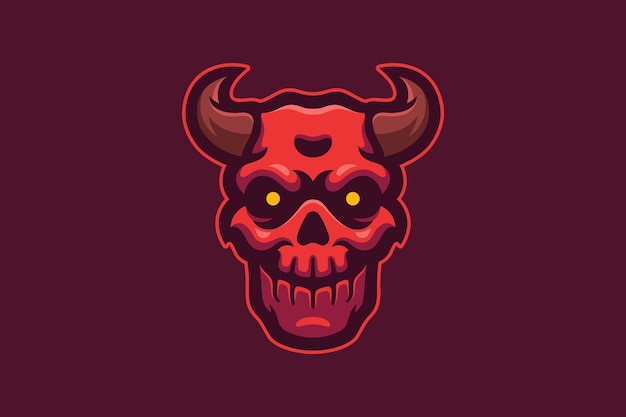 Devil head mascot vector