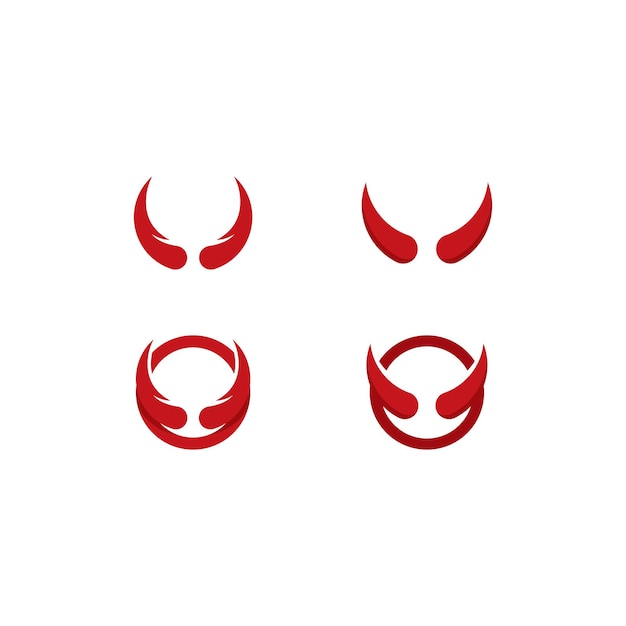 Вектор логотипа рога дьявола