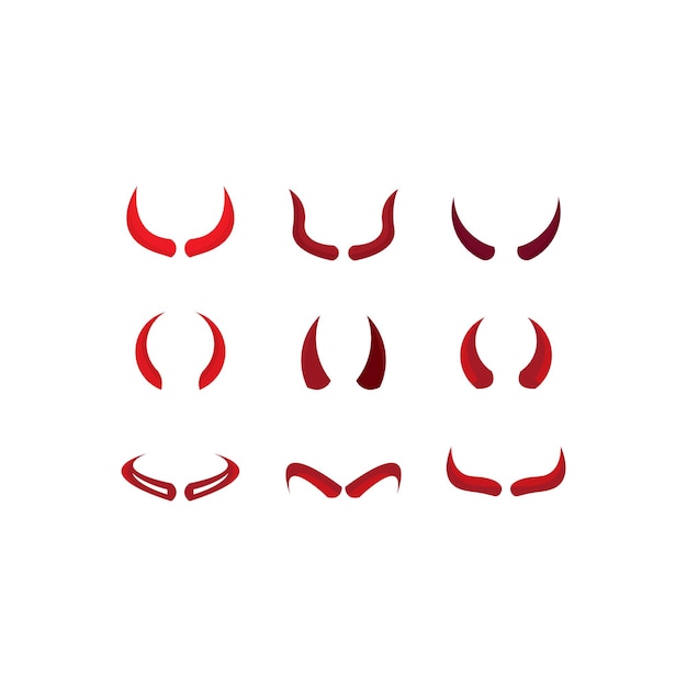 Devil horn logo vector