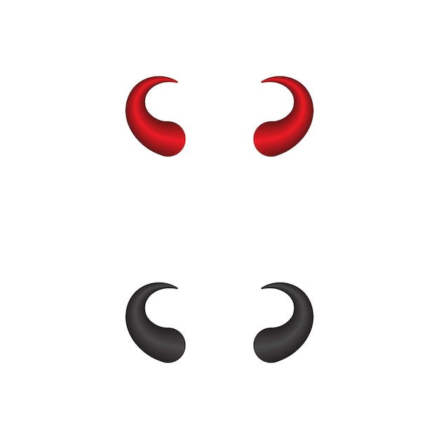 Devil horn Vector icon design