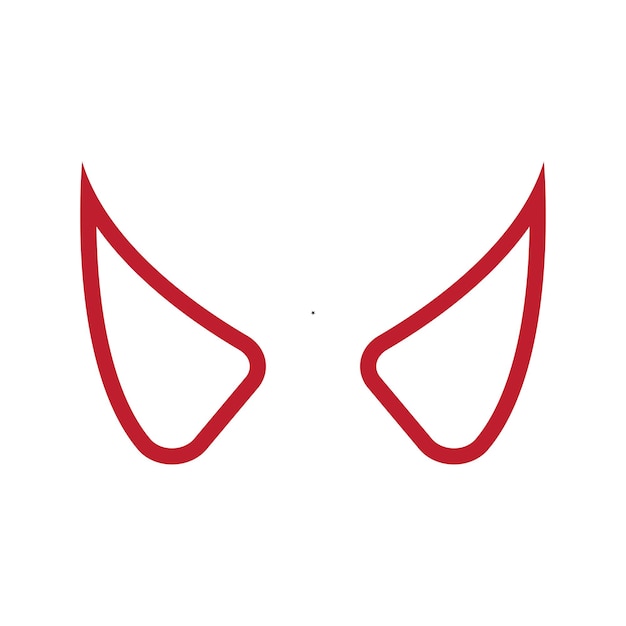 Vector devil horns logo and vector template