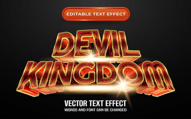 Devil kingdom editable text effect