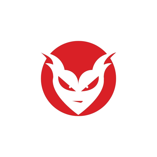 Devil logo vector template