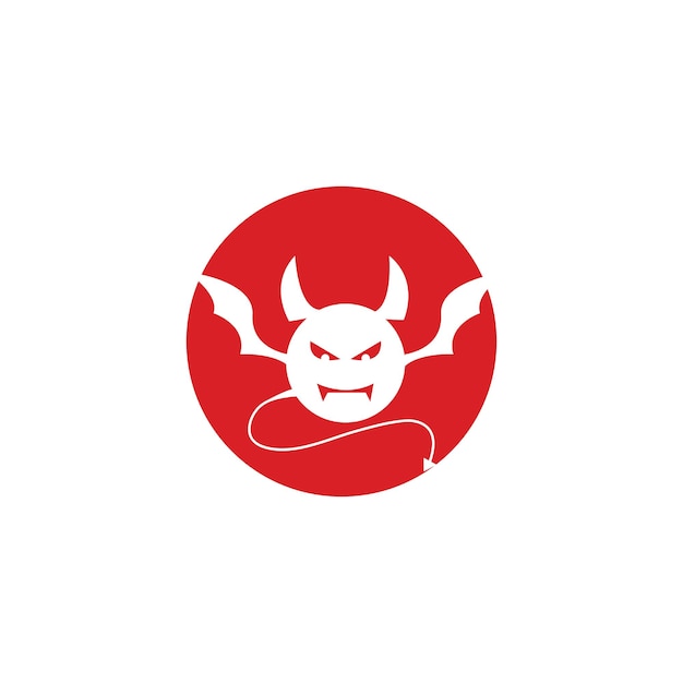 Devil logo vector template