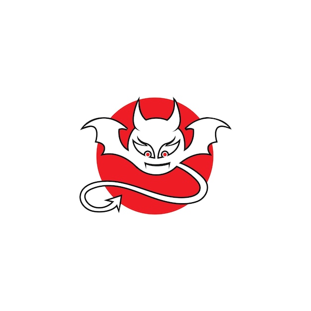 Devil logo vector template