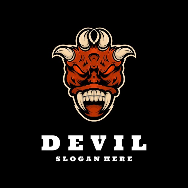 Vector devil mascot design