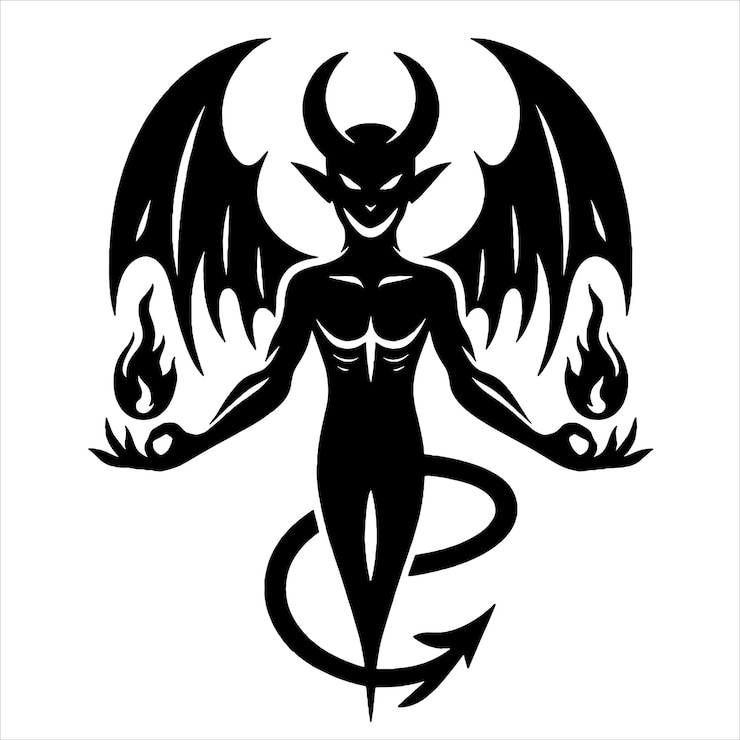 Вектор дьявол svg