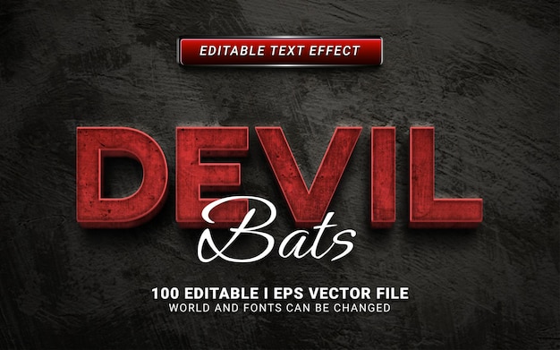 Devil text effect