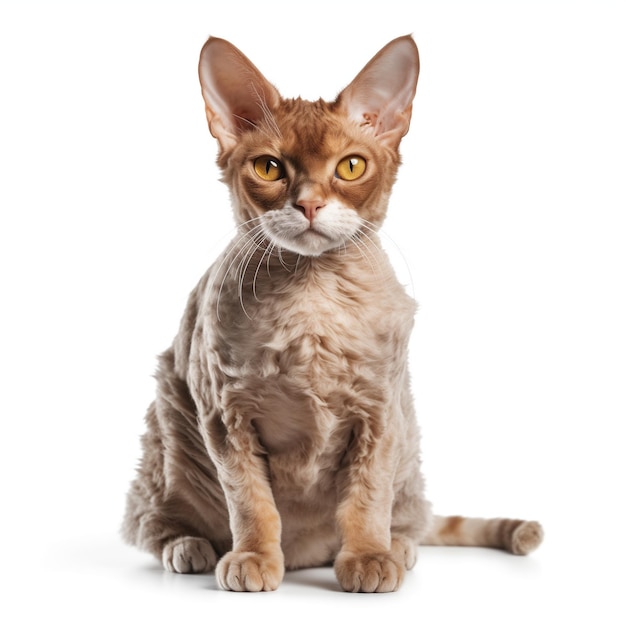 Vettore gatto devon rex gattino