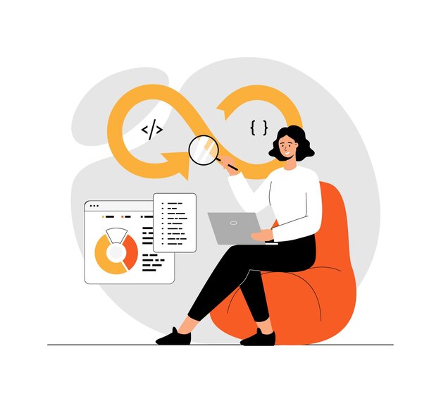 DevOps 개발자 개념 소프트웨어 개발 운영 과정 기술에 종사하는 프로그래머