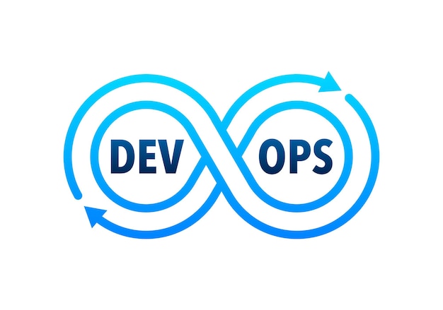 벡터 devops 소프트웨어 개발 방법론 dev ops 소프트웨어 벡터 스톡 일러스트레이션