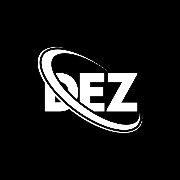 DEZ logo DEZ letter DEZ letter logo ontwerp Initialen DEZ logo gekoppeld aan cirkel en hoofdletters monogram logo DEZ typografie voor technologie bedrijf en vastgoed merk