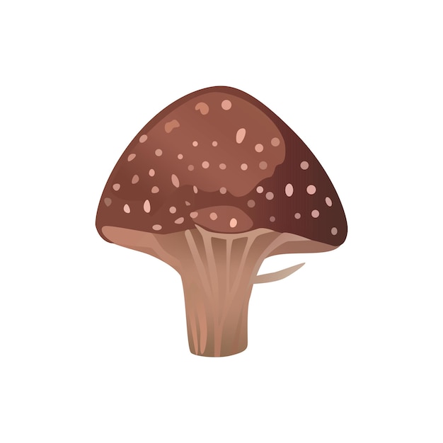 Deze cartoon met een paddenstoel als thema is een kleurrijk setje met paddenstoelen.