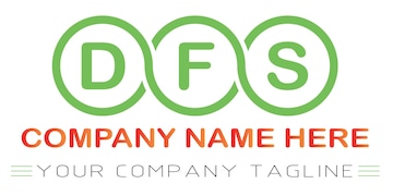 Premium Vector  Dfs letter logo design