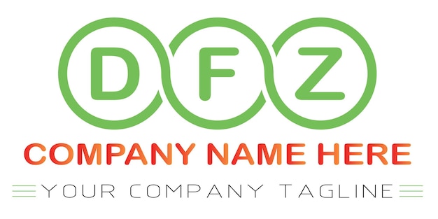 Vector dfz letter logo design