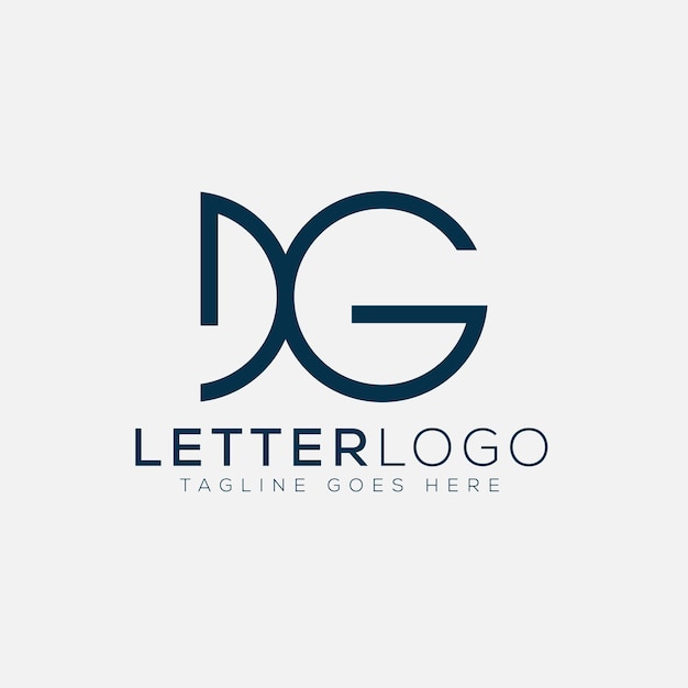 DG logo Design Template Vector Graphic Branding Elemen