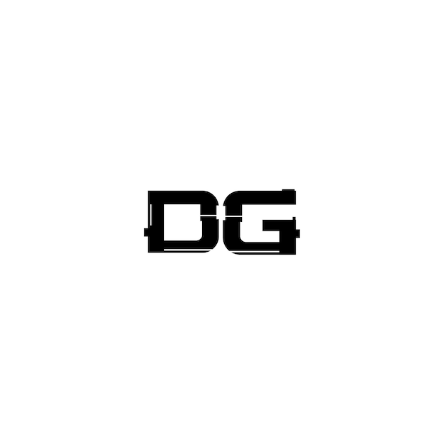 Dg monogram logo design letter text name symbol monochrome logotype alphabet character simple logo