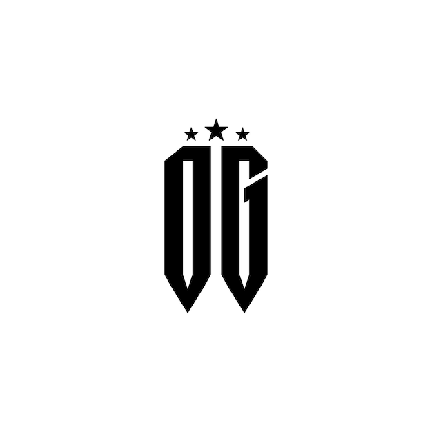 DG 모노그램 로고 디자인 문자 텍스트 이름 기호 흑백 로고 타입 알파벳 문자 간단한 로고